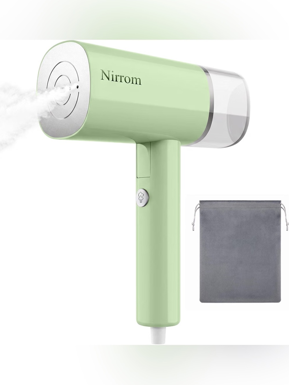 Travel compact travel steamer in sage green